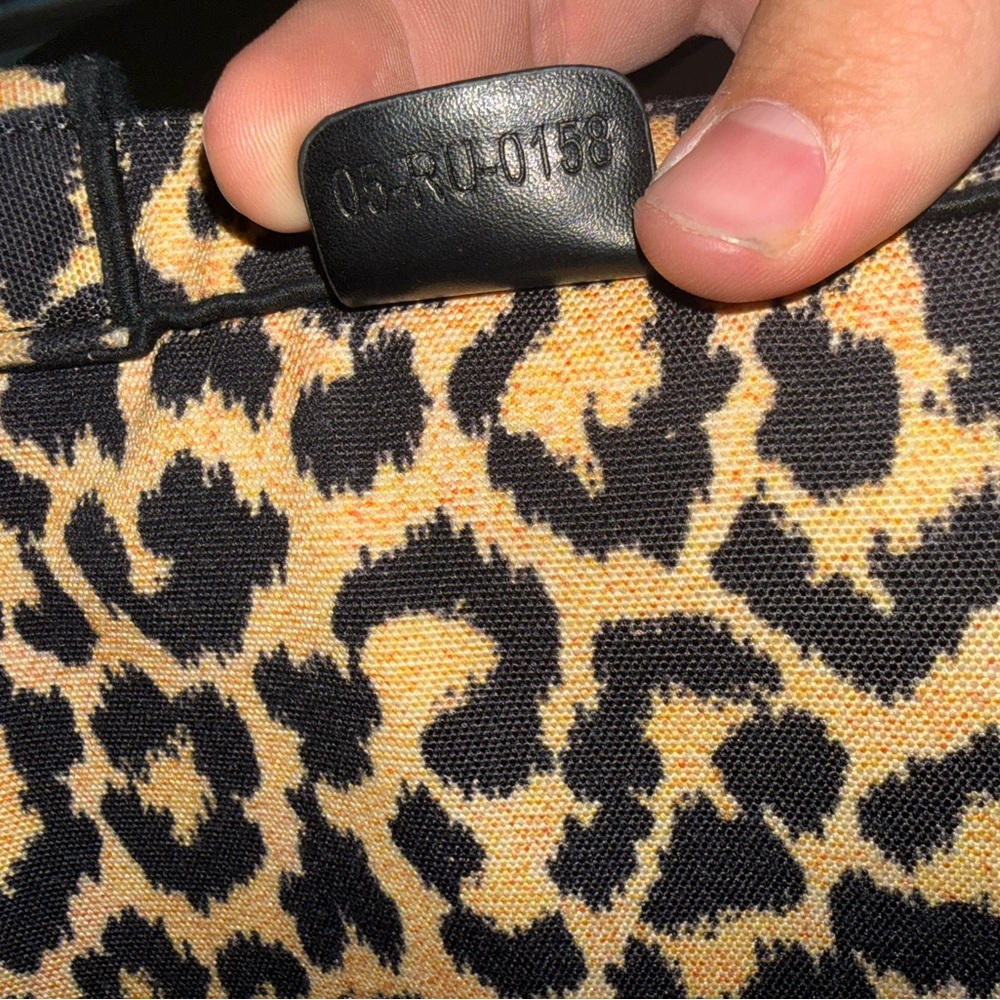 Dior Black and Tan Leopard Tote - Picture 5 of 5